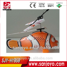 CRAZY FISH! 3 CANAIS RC FISH HELICÓPTERO, RC FLY FISH COM BOLHA